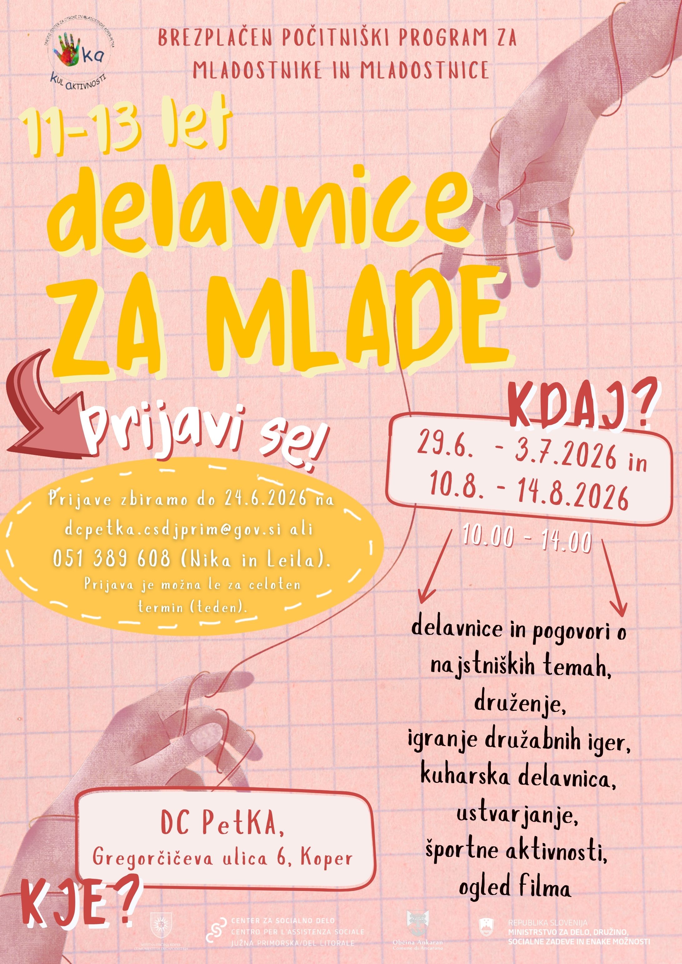 DELAVNICE ZA MLADE 11 13let 1