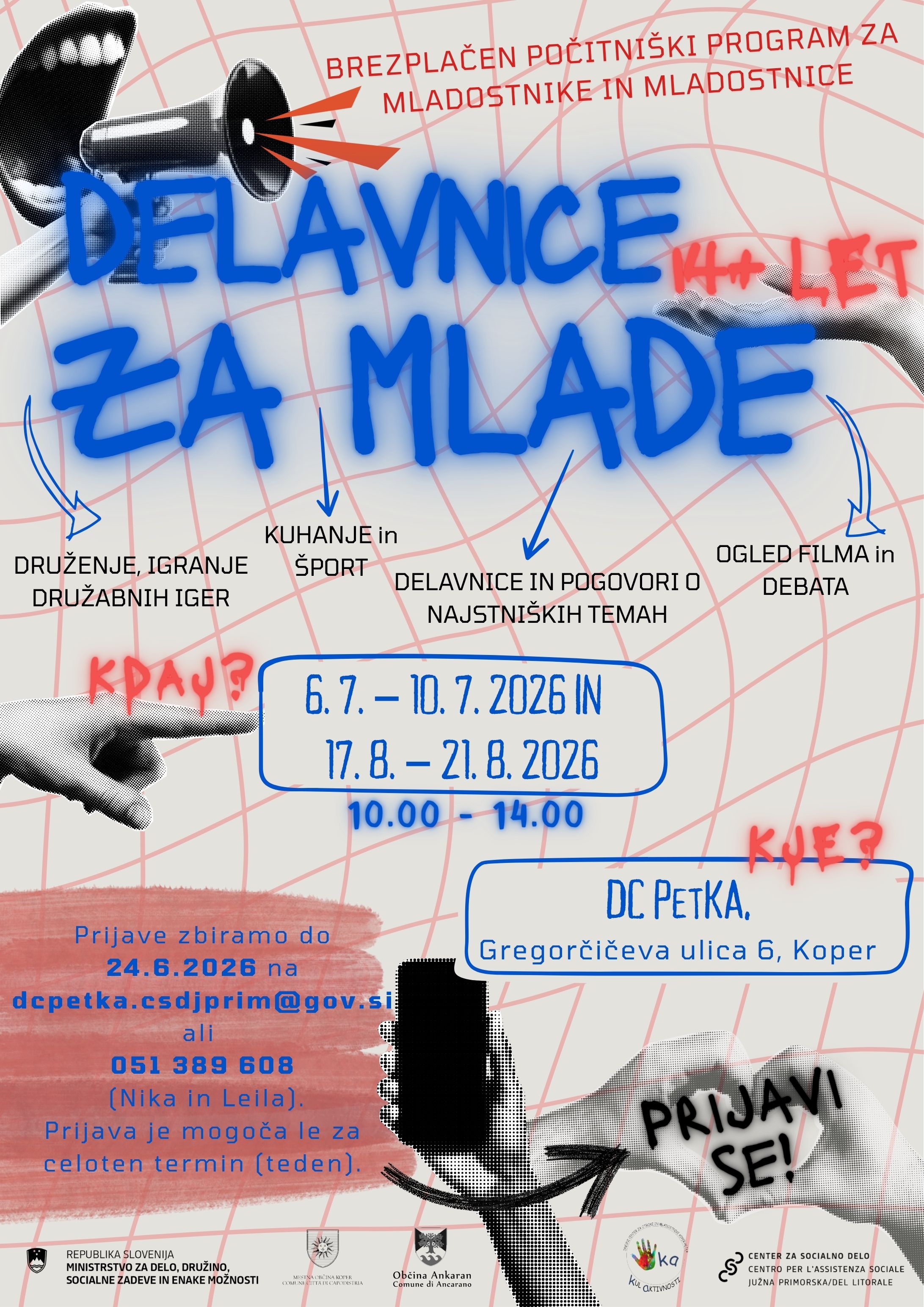 DELAVNICE ZA MLADE 14let